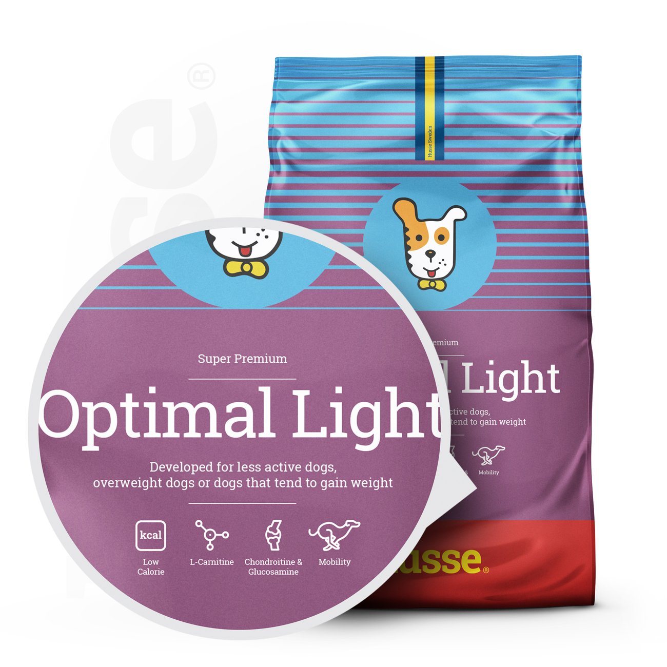 OPTIMAL LIGHT | Hrană uscată completă Super Premium, pentru câinii adulți mai puțin activi, supraponderali sau cu tendință de îngrășare