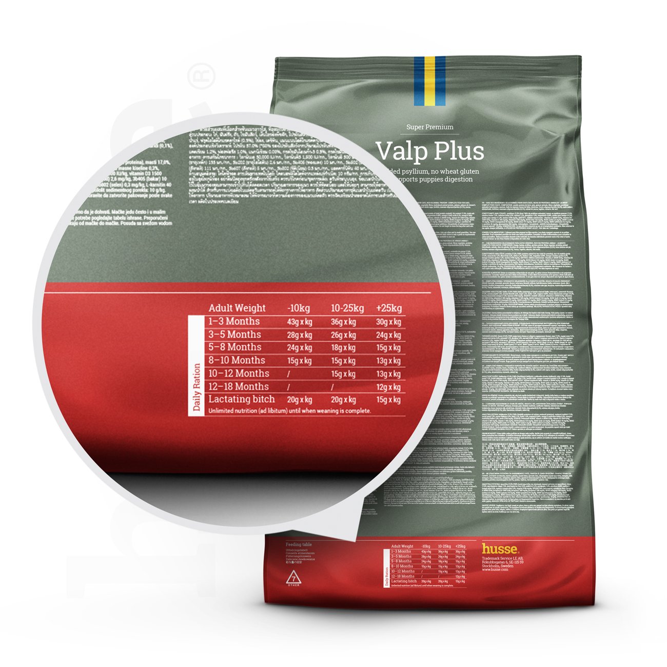 VALP PLUS (Puppy) | Hrană uscată completă Super Premium, cu psyllium și fibre vegetale pentru o digestie optimă
