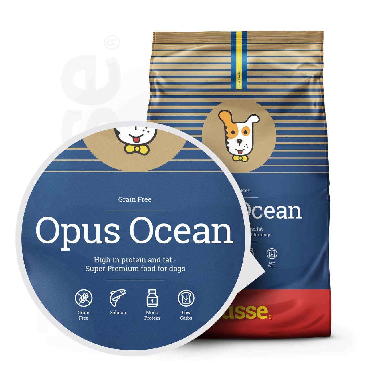 OPUS OCEAN | Hrană uscată completă Super Premium, fără cereale, pentru câinii activi cu sisteme digestive sensibile