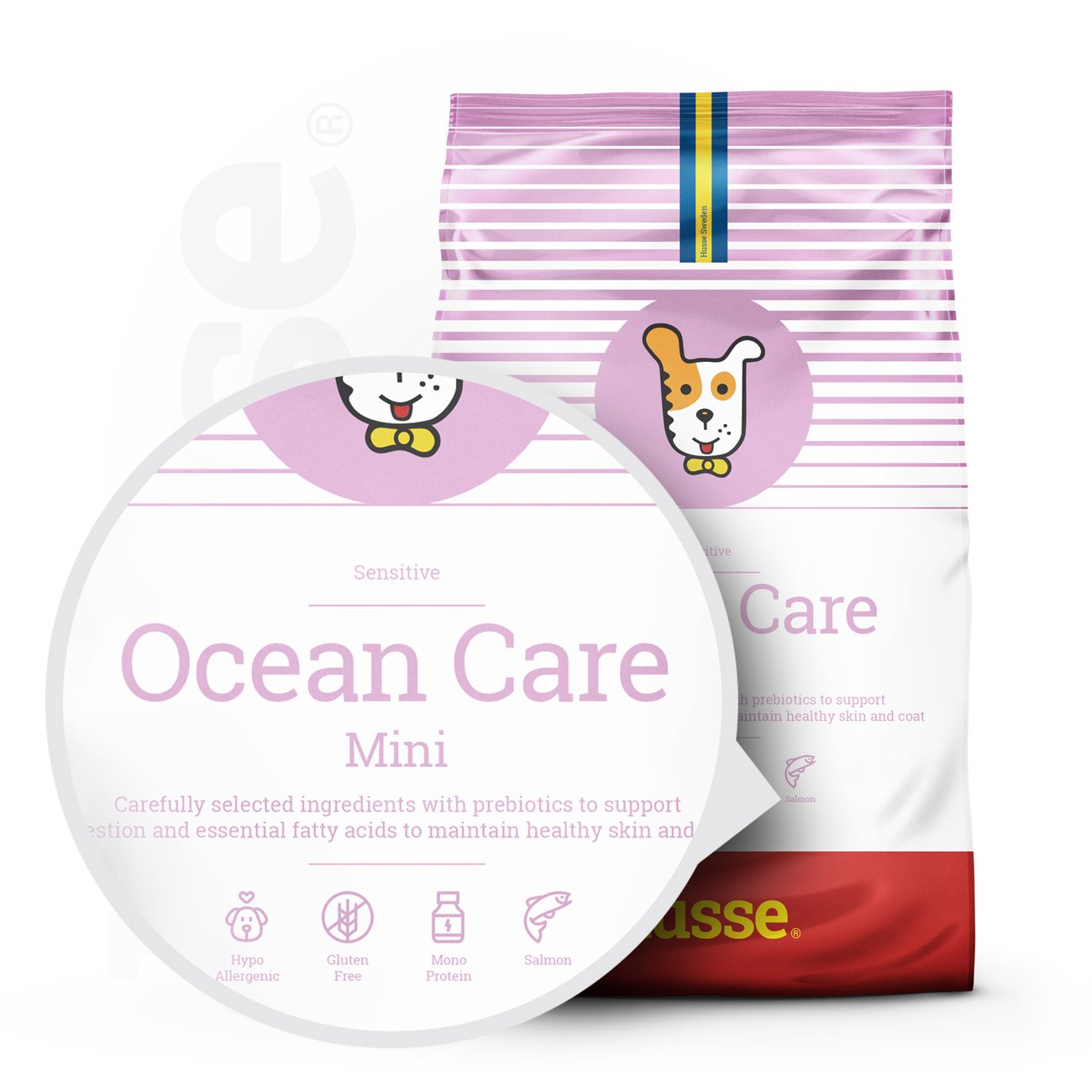 OCEAN CARE SENSITIVE MINI | Hrană uscată completă Super Premium, fără gluten, cu o singură sursă de proteină ​​animală