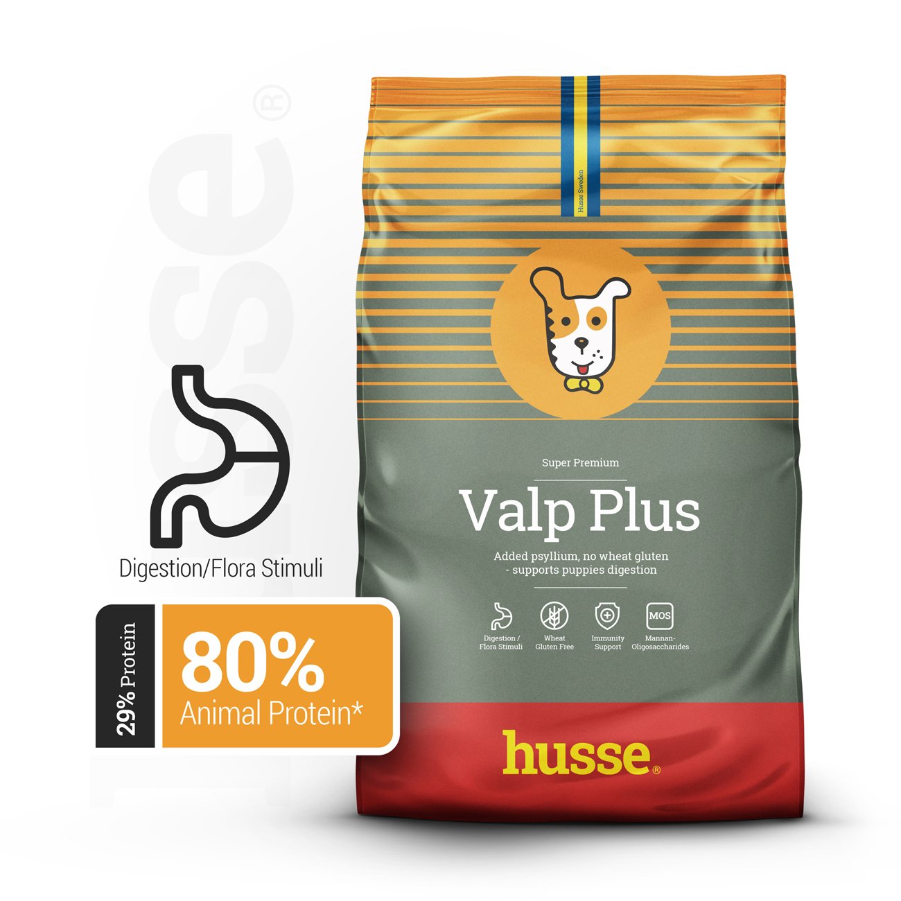 VALP PLUS (Puppy) | Hrană uscată completă Super Premium, cu psyllium și fibre vegetale pentru o digestie optimă