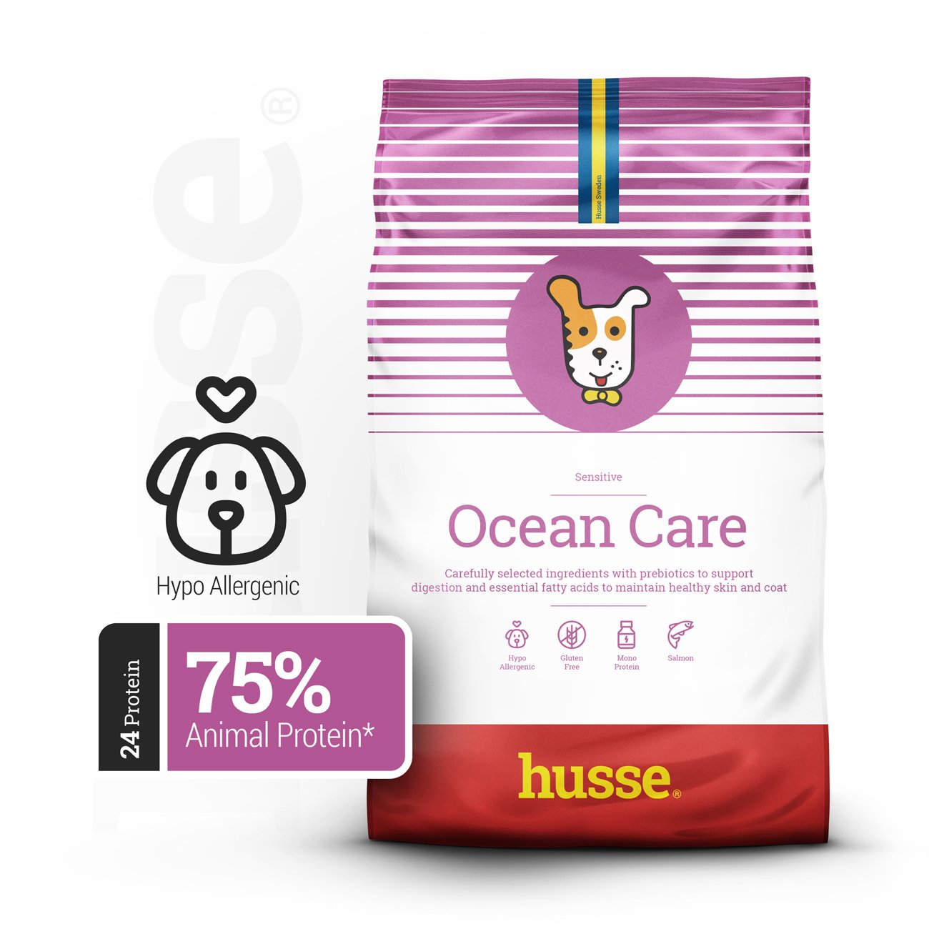 OCEAN CARE SENSITIVE | Hrană uscată completă Super Premium, fără gluten, cu o singură sursă de proteină ​​animală