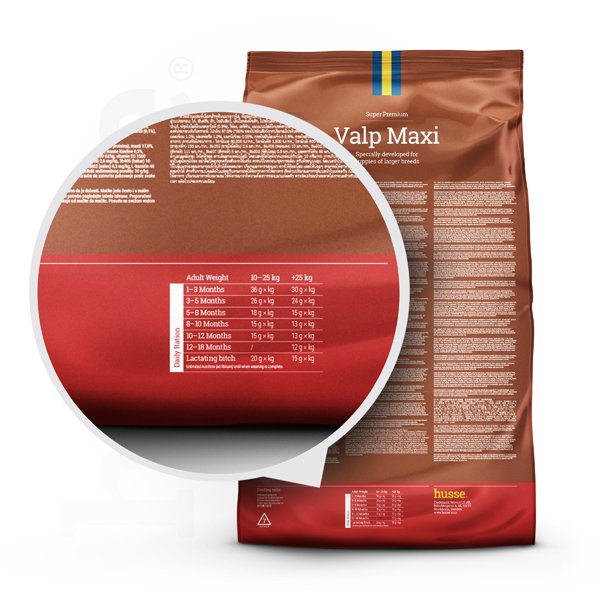 VALP MAXI (Puppy) | Hrană uscată completă Super Premium, pentru cățelușii de talie mare și femelele gestante sau care alăptează