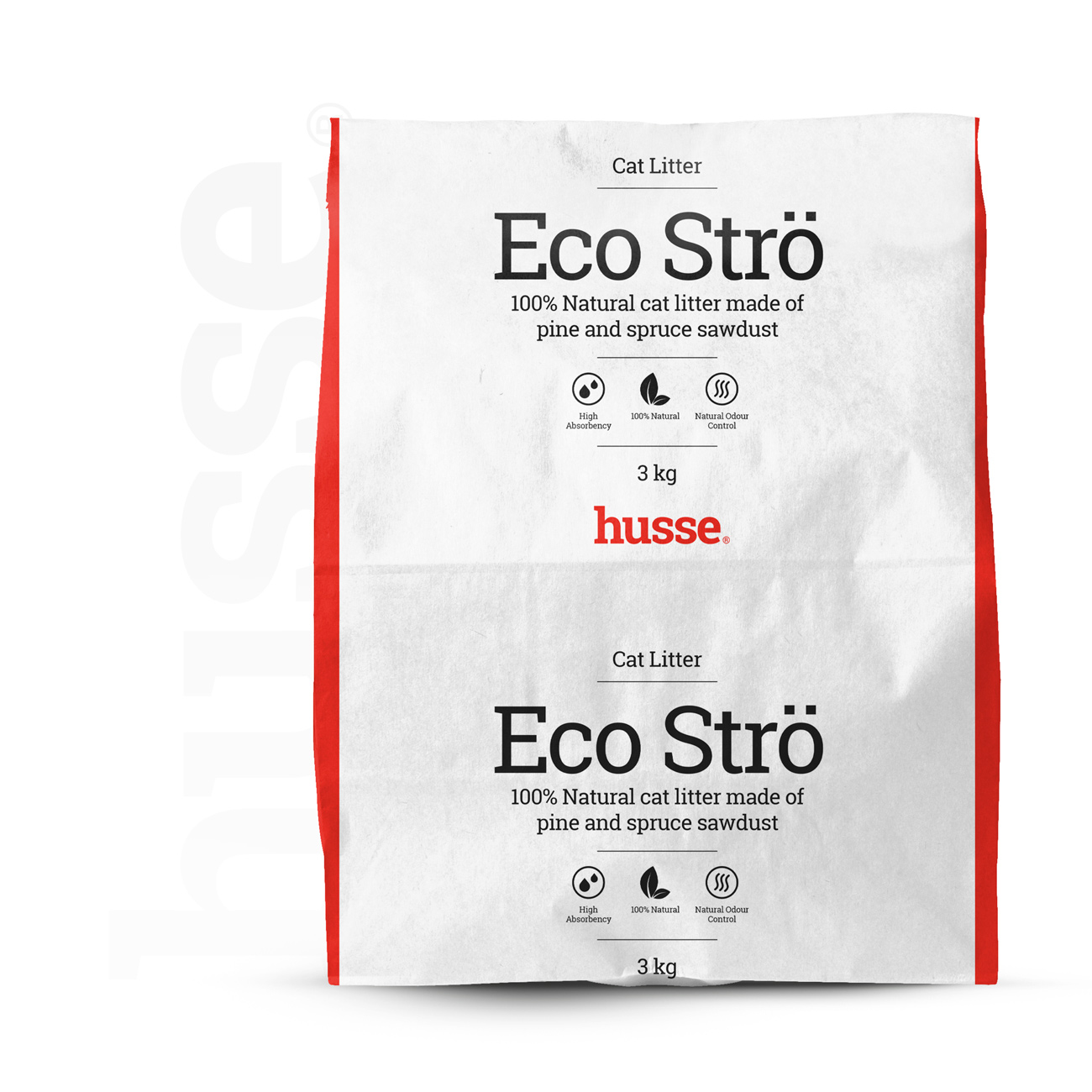 Eco Strö | Așternut 100% natural din rumeguș de pin și molid, pentru litiera pisicii