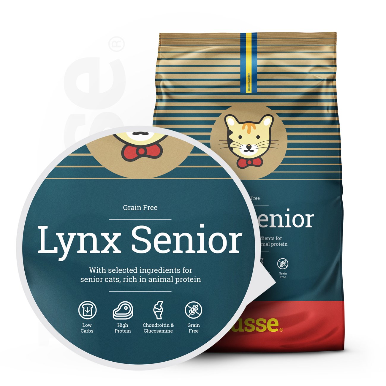 LYNX SENIOR | Hrană uscată completă Super Premium, fără cereale și gluten, pentru pisicile în vârstă