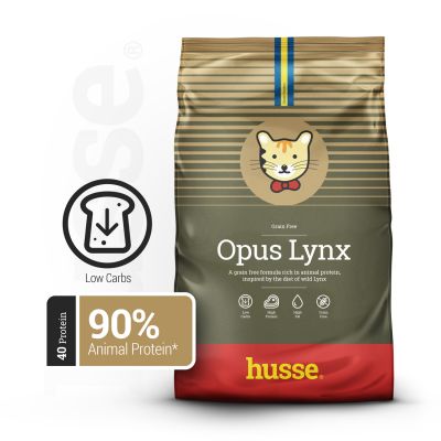 OPUS LYNX | Hrană uscată completă Super Premium, hipoalergenică, fără cereale și gluten, pentru pisici adulte cu sisteme digestive sensibile sau predispuse la alergii