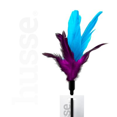 JUCĂRIE PENTRU PISICI | Jucărie pentru pisici cu pene colorate și clopoțel.