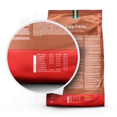 Valp Farm (Puppy) | Hrană uscată completă Super Premium, pentru cățeluși și femele gestante sau care alăptează cu sensibilități și intoleranțe digestive