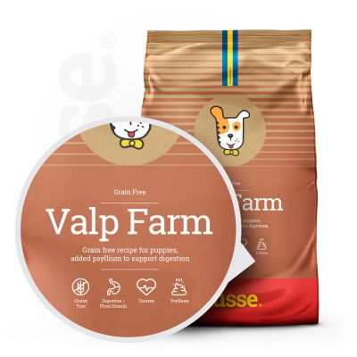 Valp Farm (Puppy) | Hrană uscată completă Super Premium, pentru cățeluși și femele gestante sau care alăptează cu sensibilități și intoleranțe digestive
