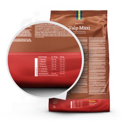 VALP MAXI (Puppy) | Hrană uscată completă Super Premium, pentru cățelușii de talie mare și femelele gestante sau care alăptează