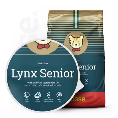 LYNX SENIOR | Hrană uscată completă Super Premium, fără cereale și gluten, pentru pisicile în vârstă